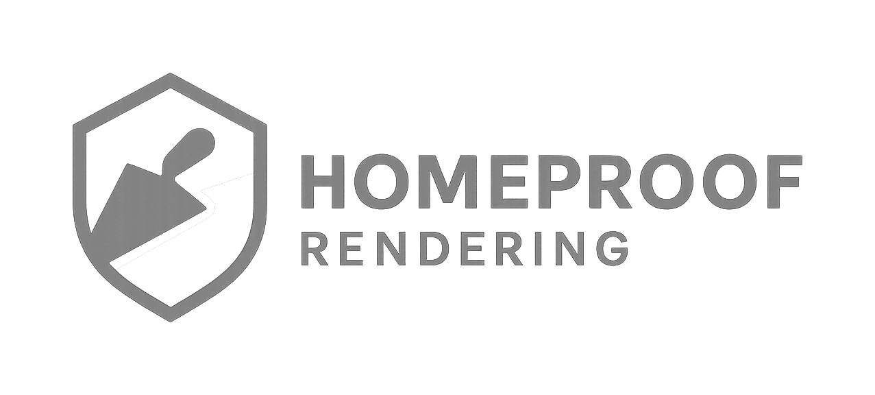 homeproof rendering logo upscaled transparent light greyscale